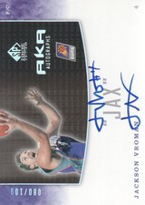 2004-05 SP Signature Edition AKA Autographs #JV Jackson Vroman Jax AUTO 080/100