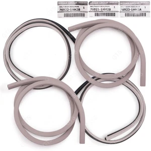Set 4Dr Opening Door Rubber Weatherstrip Seal For Nissan Micra March '10 '18 - Picture 1 of 9