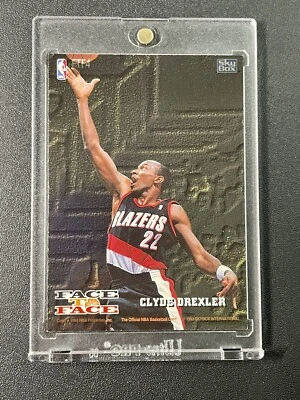 1993 NBA Hoops Skybox Face To Face Clyde Drexler Jim Jackson #FTF4 Blazers Mavs - image 1 of 2