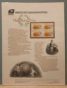 USPS Commemorative Panel #623Nobel Prize US Scott #3504 - Picture 1 of 1