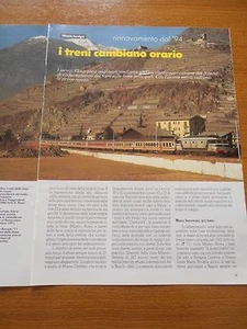 ORARIO FERROVIARIO MIGLIORAMENTI FS FERROVIE LINNE PRINCIPALI CADENZAMENTO TRENI - Foto 1 di 1
