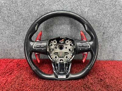 Volante Kia Stinger GT2 2018-2023 parte inferior plana con conjunto de palancas de cambio OEM B7 Foto 1 de 4