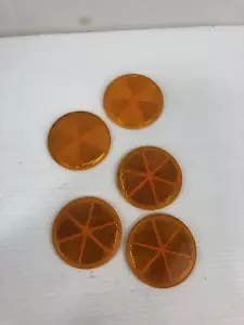 Stratolite 38S Naranja Reflector Pelar y Pegar 3-1/8" Redondo - Lote de 5 - Imagen 1 de 3