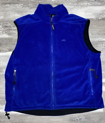 Vintage EMS Eastern Mountain Sports Sweater Mens XL Blue Fleece Vest Polartec - Image 1 of 4