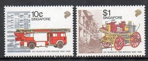 Singapore MNH 1988 The 100th Anniversary of Fire Department - Picture 1 of 1