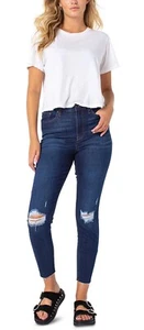 Celebrity Pink KIMI Women's Ripped High-Rise Jeans, US 3 - Picture 1 of 4