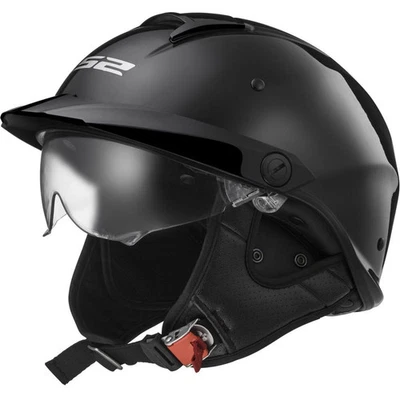 Casco LS2 Rebellion - negro brillante, pequeño 590-1002 Foto 1 de 3