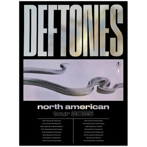 Deftones Nordamerika Tour 2025 Snake Design Konzert Poster - Bild 1 von 3
