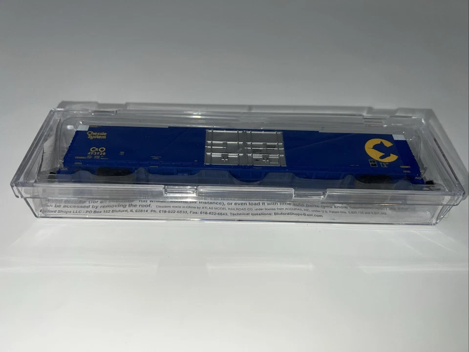 Bluford Shops N Scale  C&O 86' Double Door Auto Parts Boxcar 86282 #493928 - Image 1 of 4