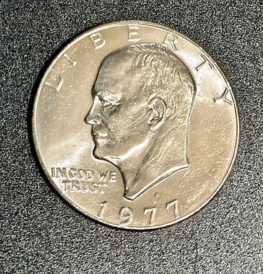 1977 D Eisenhower Ike Dollar $1 UNC-BU Denver - Image 1 of 4
