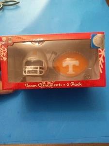 Tennessee Volunteers Team Ornaments 2 Pack Football Ornaments New - Picture 1 of 6