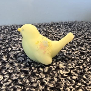 Fenton Custard Glass Song Bird Hand Painted Artist Signed Flowers - Bild 1 von 7