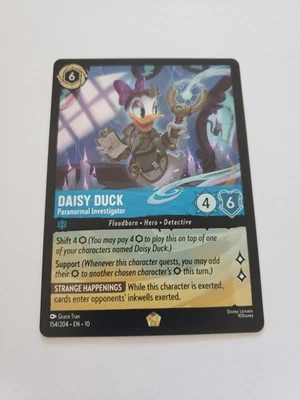 Disney Lorcana Whispers in the Well Daisy Duck Paranormal Investigator 154/204 - Image 1 of 2