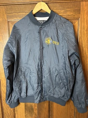 Matco Tools Nylon Button Up Jacket Sz Medium Embroidered 25th Anniversary Blue - Image 1 of 4