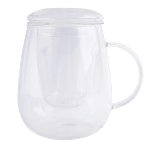 550 ML Tasse À Thé avec Couvercle Filtre, Tasses À Café Ensemble de Thé Tas7976 - Foto 1 di 9
