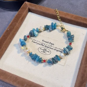 Collar y pulsera estilo barroco de piedra de perlas naturales accesorios para mujer - Imagen 1 de 5