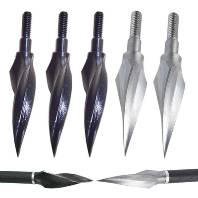 Archery Traditional Arrowheads Broadheads 150gr Bow Hunting Tips Arrow Points - Image 1 of 4