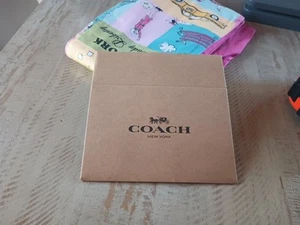 Coach Box 7" X 4,5" X 2" Marrone Scatola Piccola Vuota - Foto 1 di 4