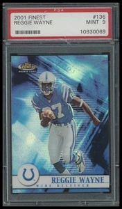 2001 Finest #136 Reggie Wayne PSA 9 #/1000 - Picture 1 of 2