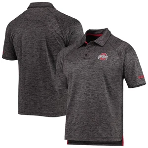 Herren Colosseum meliert schwarz Ohio State Buckeyes Daunen Swing Raglan Polo - Bild 1 von 5