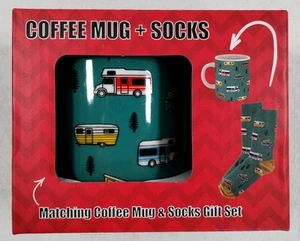 Novelty Campers Coffee Mug With Matching Socks - Picture 1 of 6