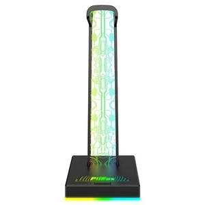 RGB-Gaming-Headset-Halter mit 10 Lichtern, USB-Schnittstellen, 3,5-Mm7118 - Bild 1 von 6