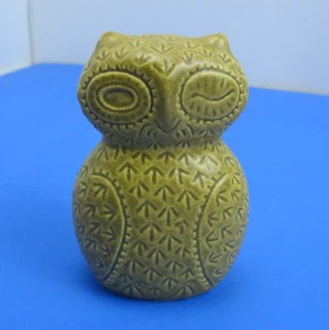 2013 Rookwood Pottery 10160 Dan Dutton Winking Owl Rare Art Figurine 3.25" Brown - Picture 1 of 7