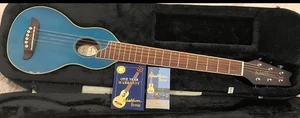 Washburn Rover RO10TB Travel Blue Acoustic Guitar Spruce Top Mahogany Body, Case - Foto 1 di 15