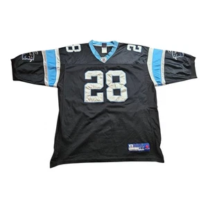 Reebok NFL Carolina Panthers STEWART #28 Football Trikot Gr. 54 schwarz genäht - Bild 1 von 6