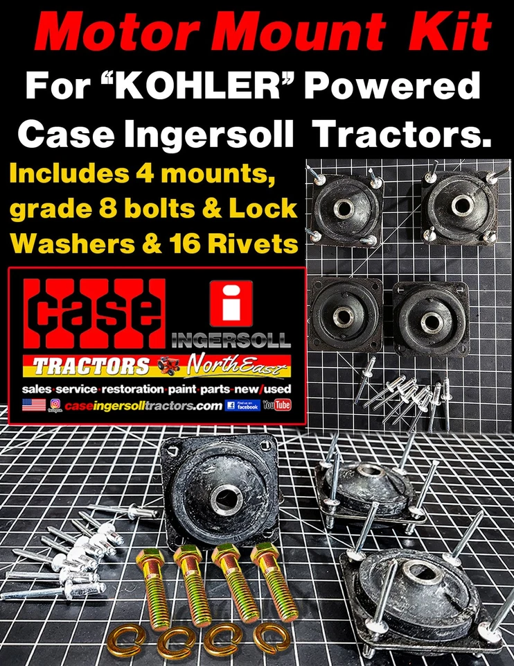 Kit de montaje de motor C32268 para tractores Ingersoll con estuche eléctrico 'Kohler' Foto 1 de 4