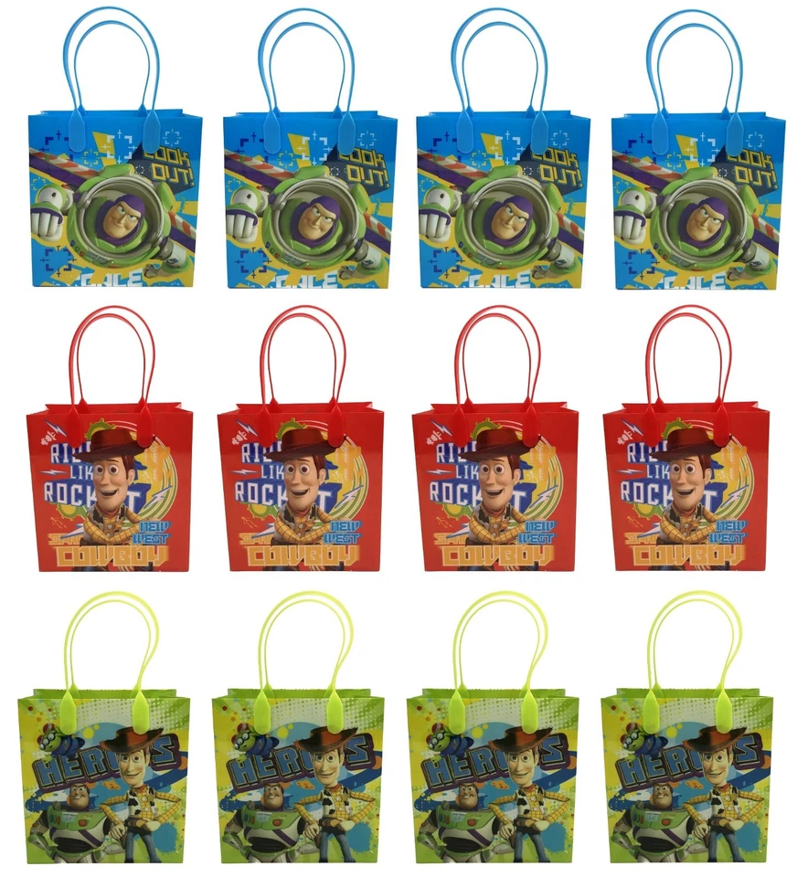 Disney Toy Story Licensed Reusable Small Party Favor Goodie 6 Bags