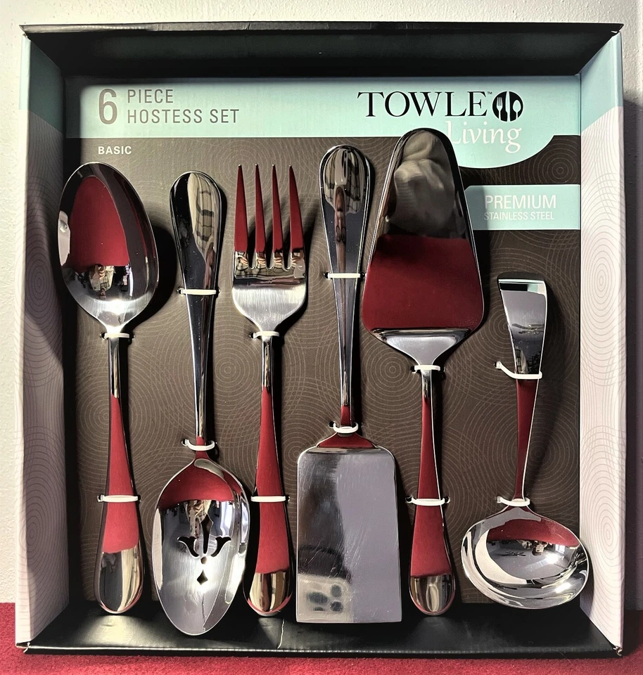 Towle Living 5072433 Basic 6-piece Stainless Steel Hostess Set