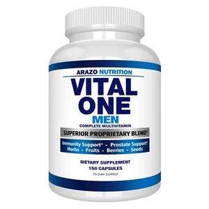 Vital One Multivitamin for Men – Daily Wholefood Supplement - 150 Vegan Capsu... - Picture 1 of 7