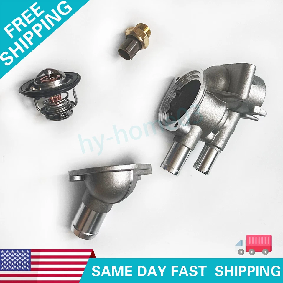 Carcasa de hermostato de refrigerante 4 piezas para Honda Civic 1,6 L 1996 1997-2000 19320-P2A-000 Foto 1 de 4