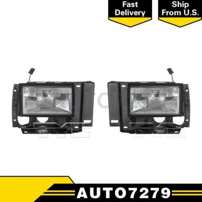 Conjunto de faros TYC izquierda derecha 2 piezas para Ford Bronco II 1989 1990 Foto 1 de 4