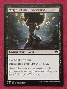 Magic The Gathering ORIGINS WEIGHT OF THE UNDERWORLD black card MTG - Picture 1 of 2