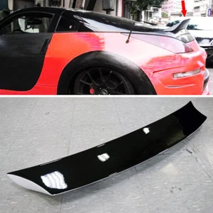 Painted Black + White For Nissan 350Z Z33 2D Coupe V-Type Rear Trunk Spoiler - Picture 1 of 11