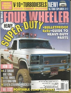 DECEMBER 1994 FOUR WHEELER MAGAZINE SUPER DUTY BULLETPROOF V-10 TURBODIESELS - Picture 1 of 1