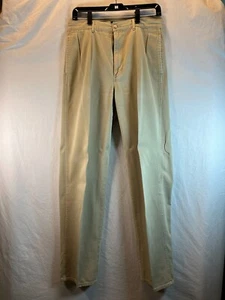 Polo Ralph Lauren Polo Tan 32x35 Chino Uomo Pantalone Cotone Pieghettato - Foto 1 di 17