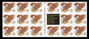 Scott #2595a: Eagle & Shield (with brown 29) MNH Booklet of 18. - Picture 1 of 2
