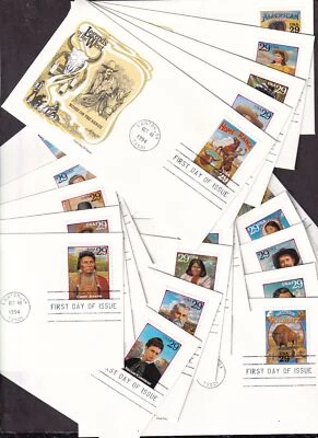 1994 Legends of the West Sc 2869 full set on 20 Artmaster cachets Lawton OK - Image 1 of 4