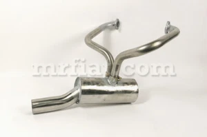 Silenciador de escape de acero inoxidable punta única Fiat 500 F/L nuevo - Imagen 1 de 1