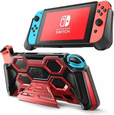 Mumba Protective Case for Nintendo Switch Console Padded Grip Cover w/ Kickstand - Image 1 of 4