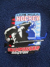 1998 NCAA National Champions Hockey 3X Terrycloth Sweatshirt MICHICAN WOLVERINES