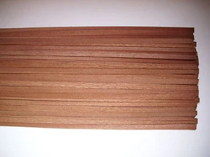 30 Holzleisten Mahagoni 1000 x 10 x 0,6 mm - Picture 1 of 1