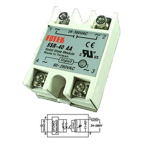 Salida 24-380VAC SSR 40AA 40A AC-AC Fotek Relé de estado sólido para Arduino - Imagen 1 de 5