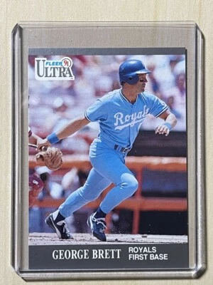 1991 Fleer Ultra George Brett #144 Kansas City Royals HALL OF FAME - Image 1 of 2
