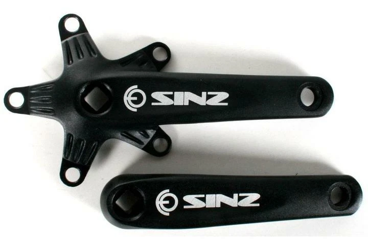 Brazos de manivela cónicos cuadrados SINZ 150 mm negros Foto 1 de 1