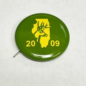 2009 Illinois Deer Harvest Pin Bogen grün Bogenschießen IDNR Jagd DNR Buck Reh - Bild 1 von 3