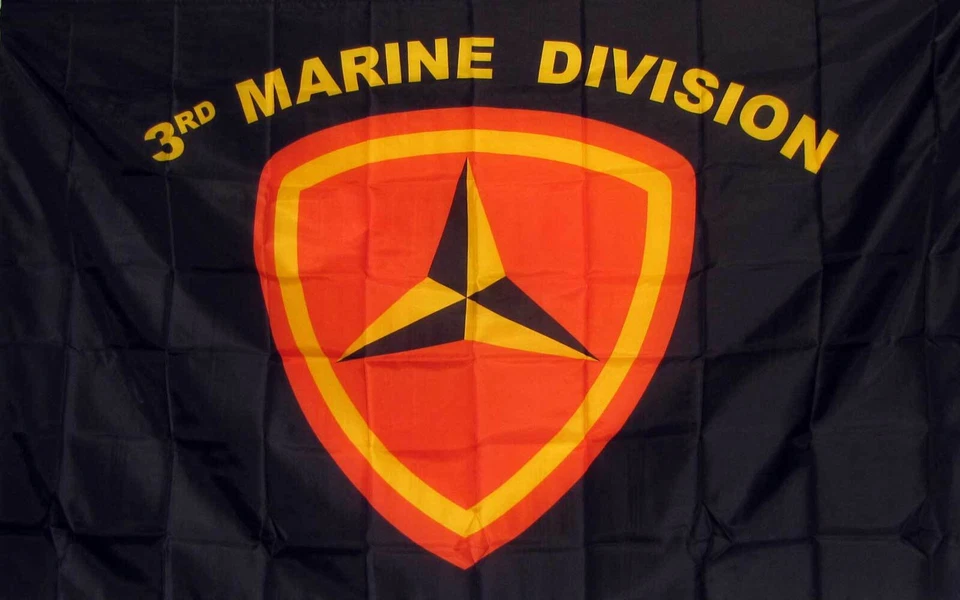MARINES 3RD DIVISION FLAG 3X5 POLYESTER - Image 1 of 1